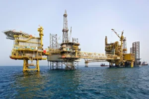 Hình ảnh giàn khai thác tại mỏ dầu Al-Shaheen ngoài khơi Qatar